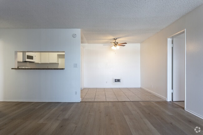 Plan B: Living Room / Kitchen View from front door - Anza Victoria Apartments