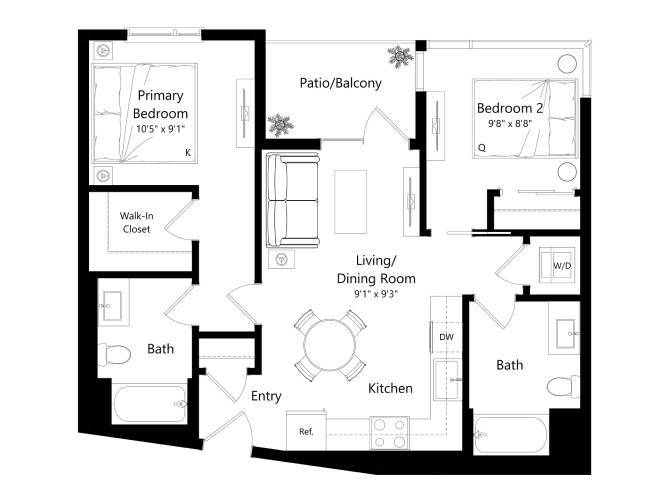 Floor Plan - 1650-Lincoln_2B