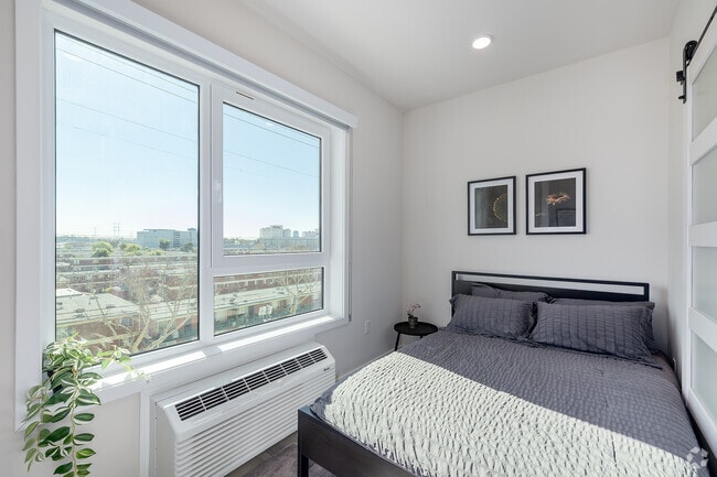 1BR, 1BA - 350SF - Bedroom - The Parkline