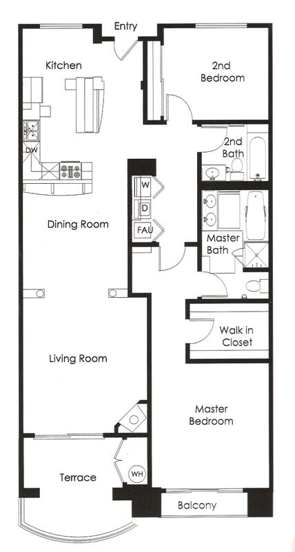 Floor plan - 6221 Monterey Rd Unit 102