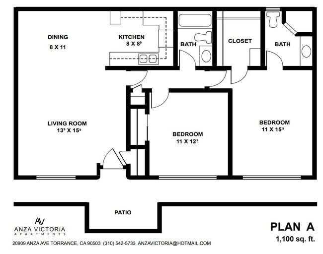 Plan A: Floorplan - Anza Victoria Apartments
