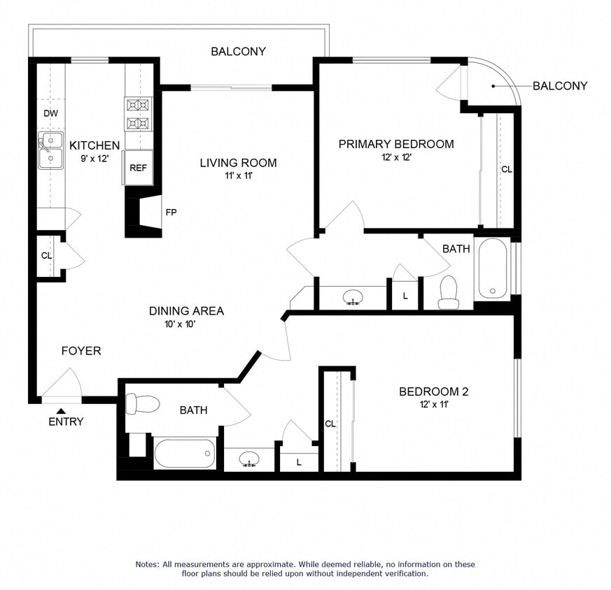 Floor Plan - 2x2