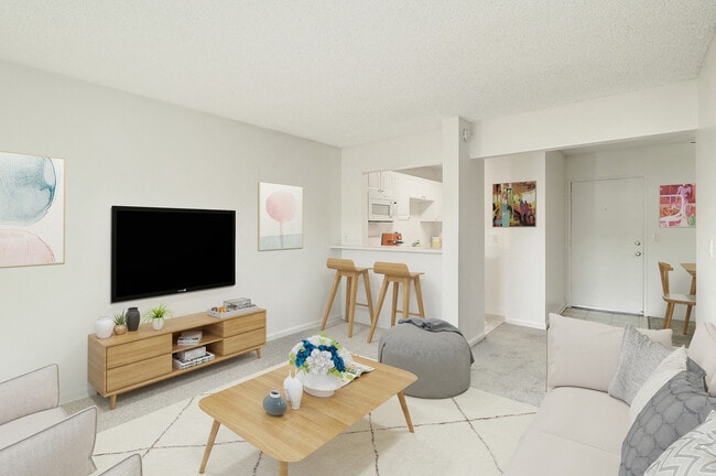 Living Room Layout of a 1 bedroom at Nutwood East Apartments - Nutwood East Apartments