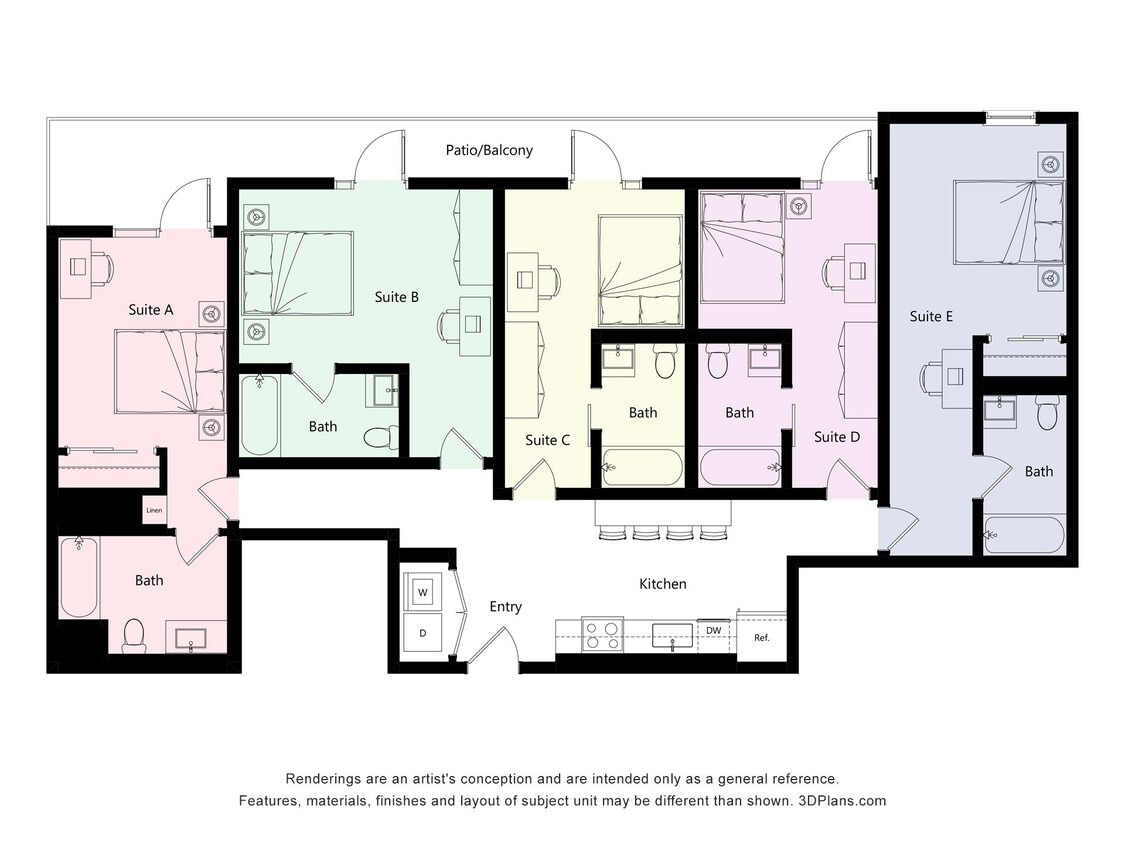 Floor Plan - Suite 5C