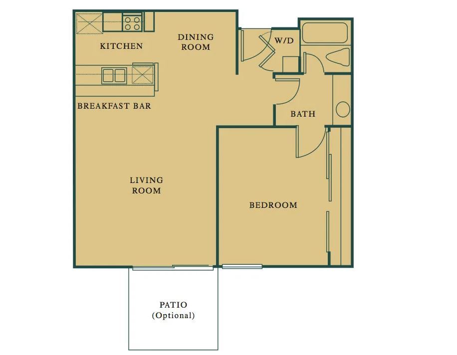 Floor Plan - One Bedroom