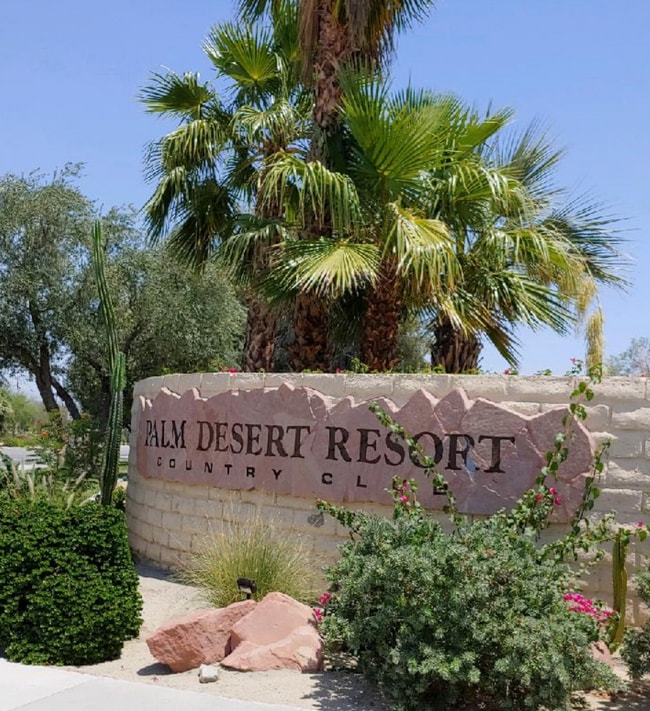 Entrance to Palm Desert Resorter Country Club - 77402 Preston Trl Condo