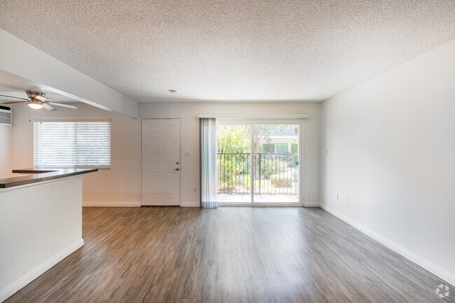 2BR, 2BA - 850SF - Living Room - Garvey Apartments