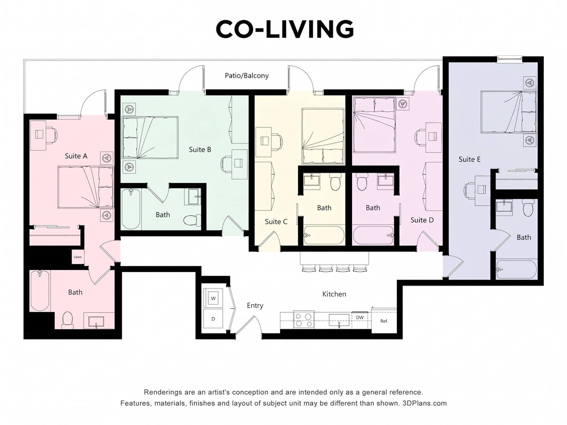Floor Plan - 5C Co-Living
