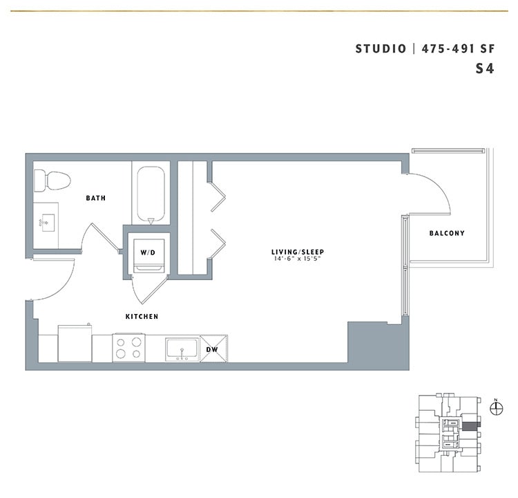 Floor Plan - Studio S4