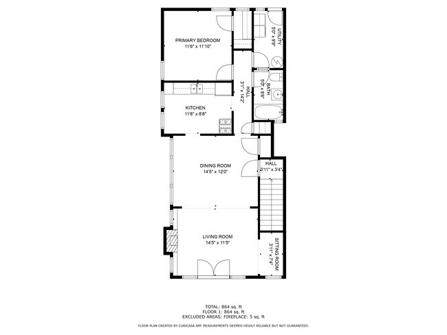 Floor plan of unit - 219 Redondo Ave