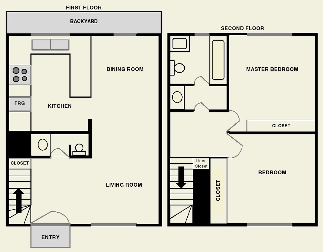 2BR/1.5BA - Townhome