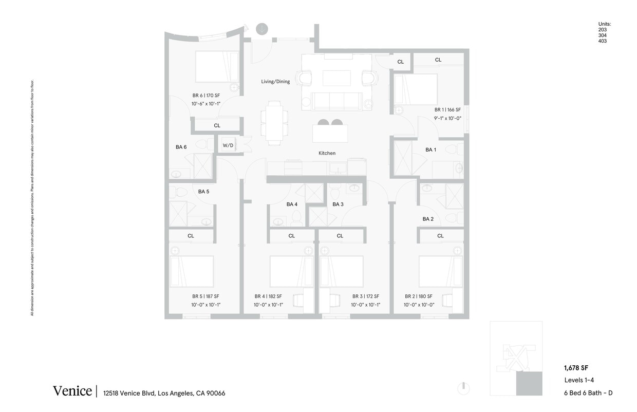 6 bed shared unit - Private Bedroom in Shared 6 Bed 6 Bath - D