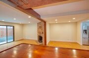 view from behind custom wet bar - 1833 11th St Townhome