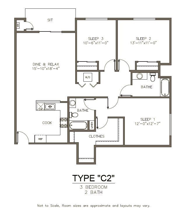 Building Photo - Unit Type C2 | 3 Bedroom | 2 Bathroom Unit 403 Rental