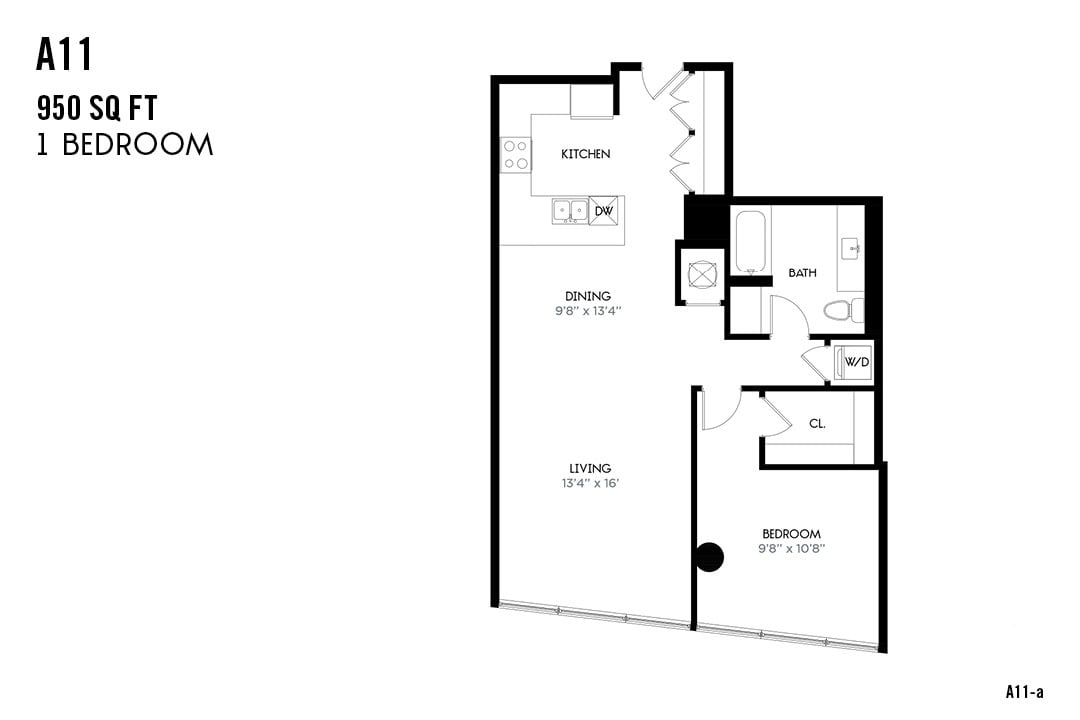 Floor Plan - One Bedroom A11