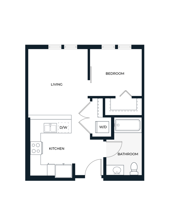 Floor Plan - Urban One Bedroom U3
