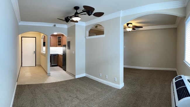 Living Room Area - Burbank Center Apartments