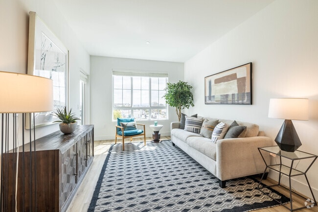 1BR, 1BA - 692SF - Living Room - Lumia Apartments