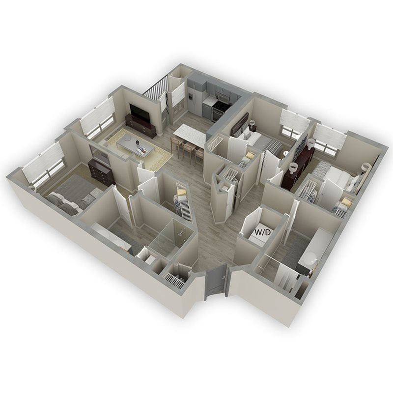 3D Floor Plan Rendering - C12