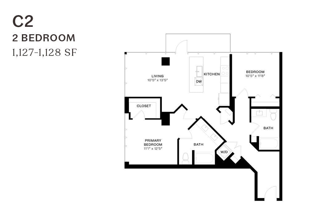 Floor Plan - Two Bedroom C2 