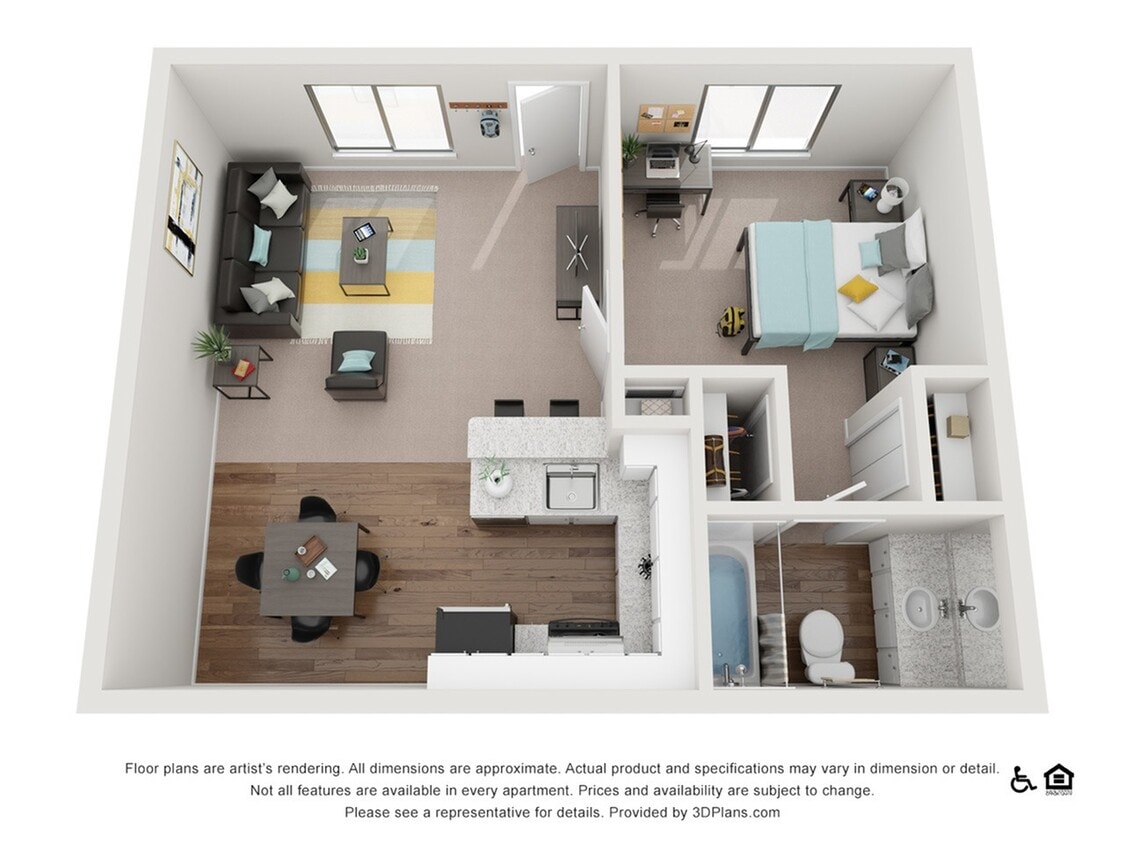 Floor Plan - 1x1D