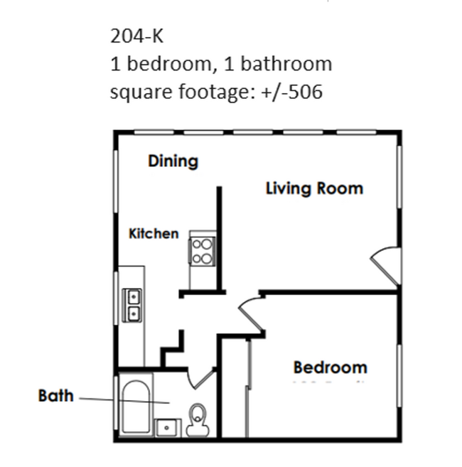 Photo - 204 E Broadway Apartments Unit K