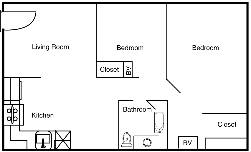 2BR/1BA - Kensington - 2 BR, 1 BA UP