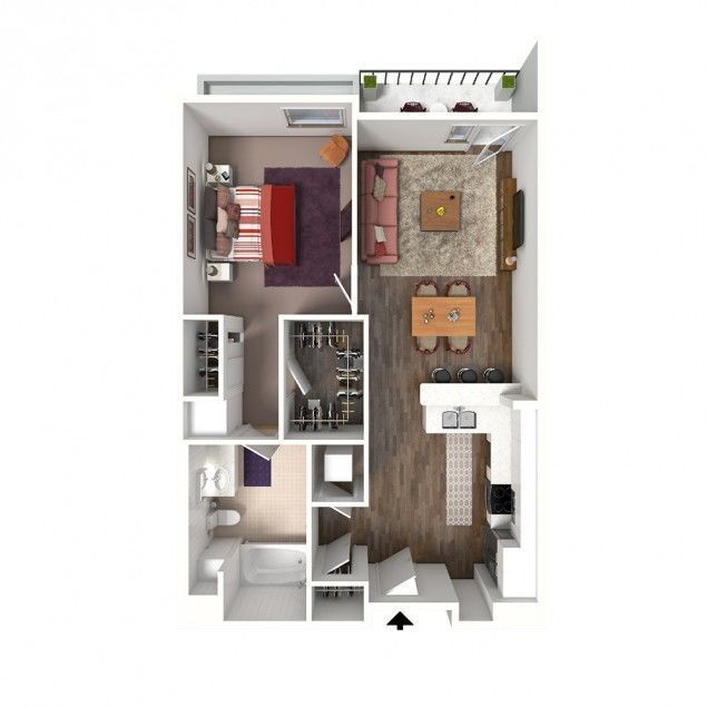 Onyx Glendale - 1B-A stoop - 1 Beds - 1 Baths - 720 Sq. ft. - 1B-A stoop