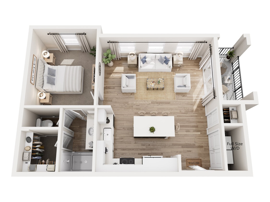 Floor Plan - León-San Carlo II Townhomes
