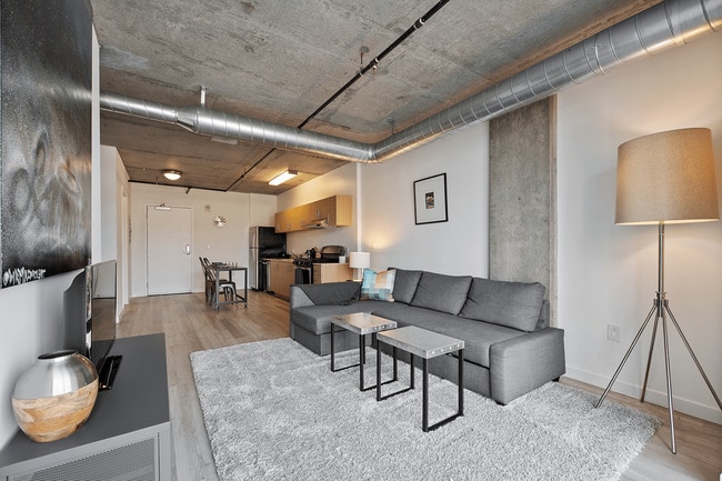 Hollywood Hills 1 Bedroom Model Living Room - Lumina Hollywood