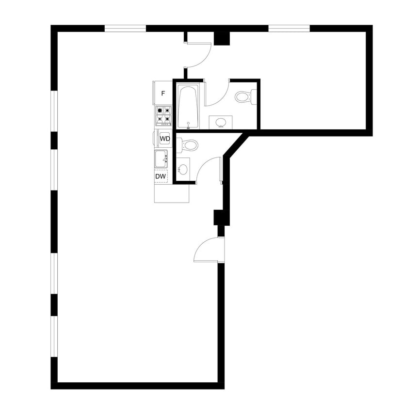 Floor Plan - Studio 1.5