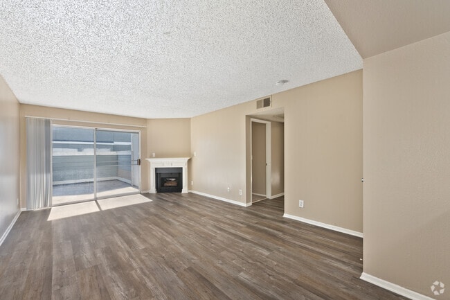 2BR, 2BA, 1008SF - Living Room - Belcourt Apartments