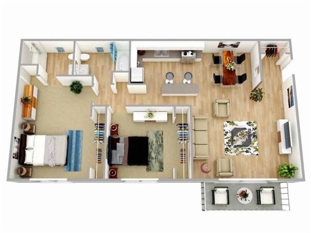 Monterey - Two Bedroom Two Bath