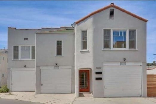 Front w garage - 3350 Hamilton Way Unit B