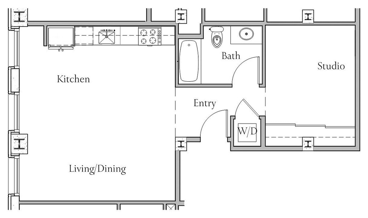 Studio I Floorplan - Studio - I