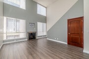 1BR, 1BA - 900SF - Living Room - Cherokee Courtyard Apartments
