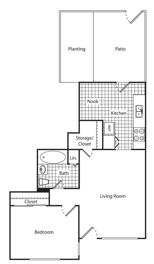 Floor Plan - 1/1_602
