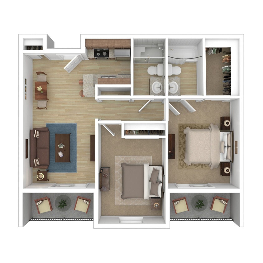 Floor Plan - Two Bedroom F
