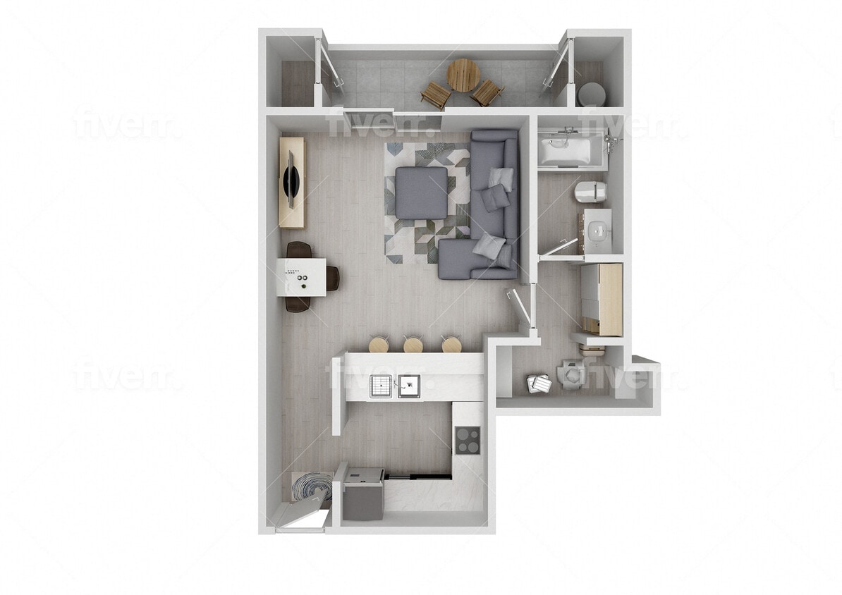 Floor Plan - Studio F