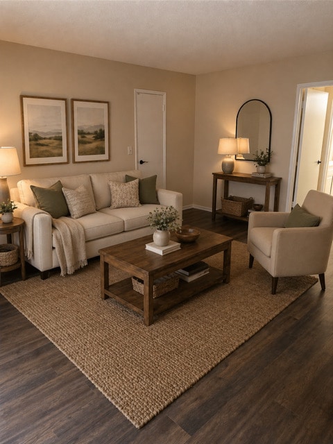 living room - 6134 Woodman Ave