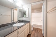 1BR, 1BA - 552SF - Bathroom - Soldano Senior Village Apartments