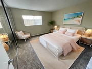 Virtually Staged Bedroom (Furniture Not Included) - 225 W. Verdugo Apartments
