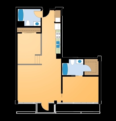 A8.1 - 1 Bed Plus Den