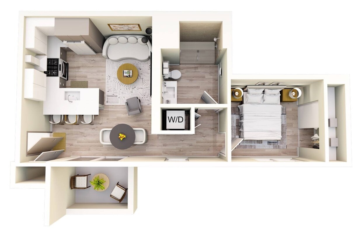 Floor Plan - The Sinclair - One Bedroom