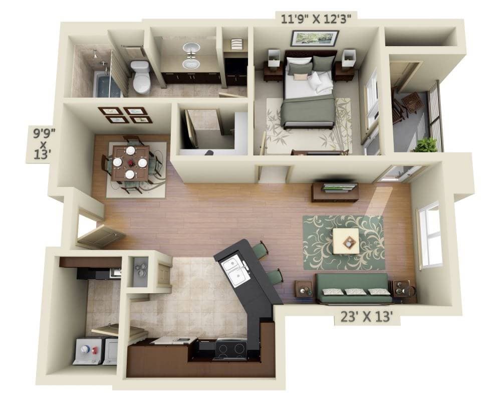 One Bedroom D - A1D