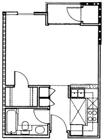 Floor Plan - SINGLE 1BA - FLOOR PLAN B - 10930 ASHTON