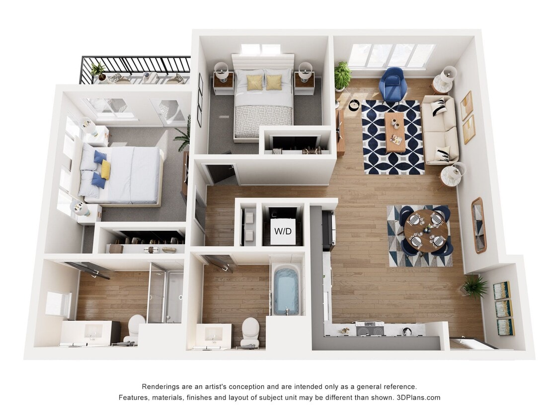 Floor Plan - 2x2FC-889