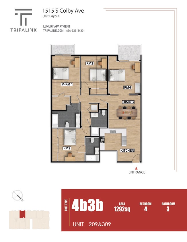 Floor Plan - Unit 209