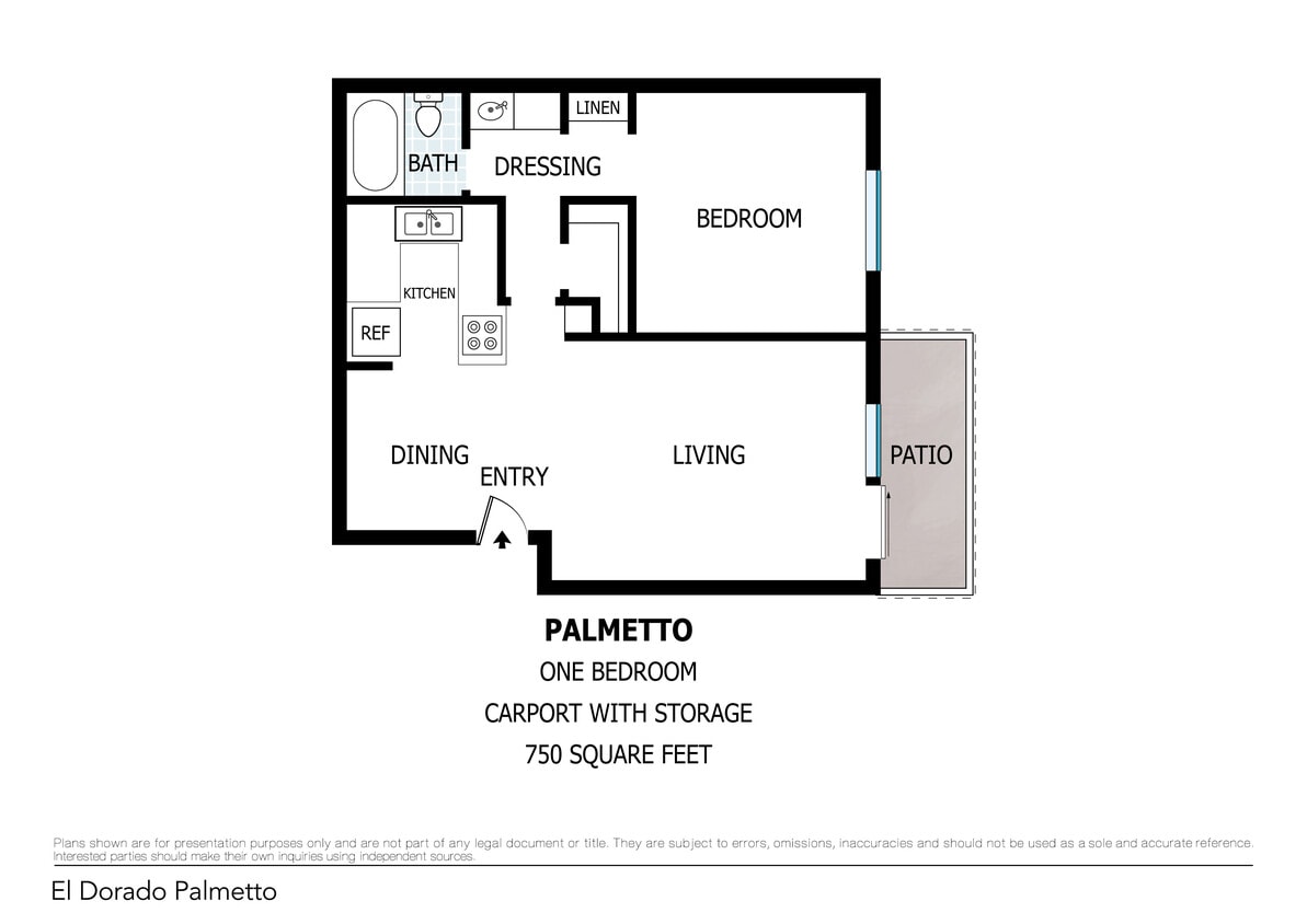 Floor Plan - One Bedroom 