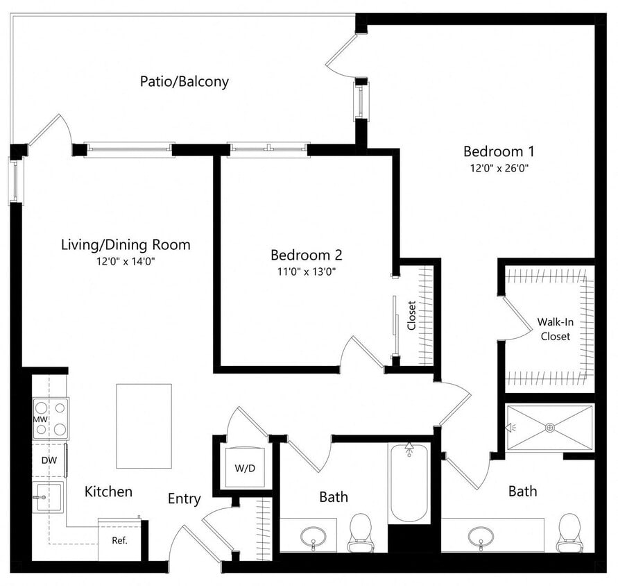Floor Plan - 2J-3